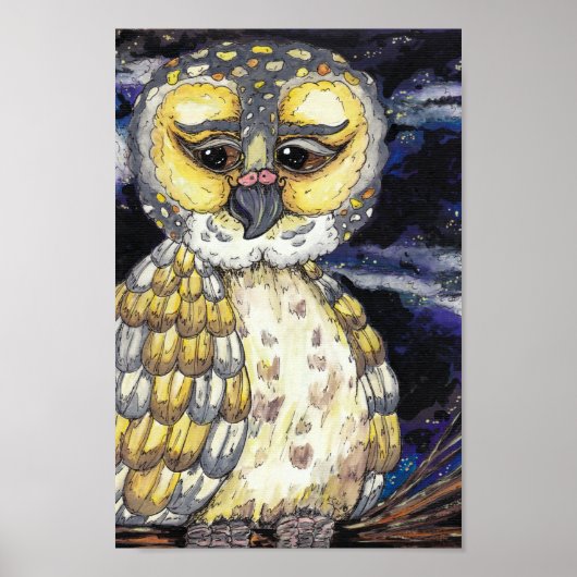Wise Old Owl Print (Voorkant)