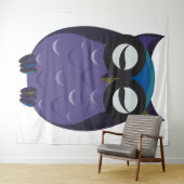 Wise Old Owl Tapestry Wandkleed (In Situ (horizontaal))