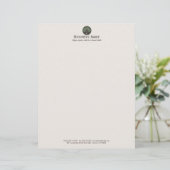 Wise Old Tree Logo \ Letterhead Gepersonaliseerd Briefhoofd (Staand voorkant)