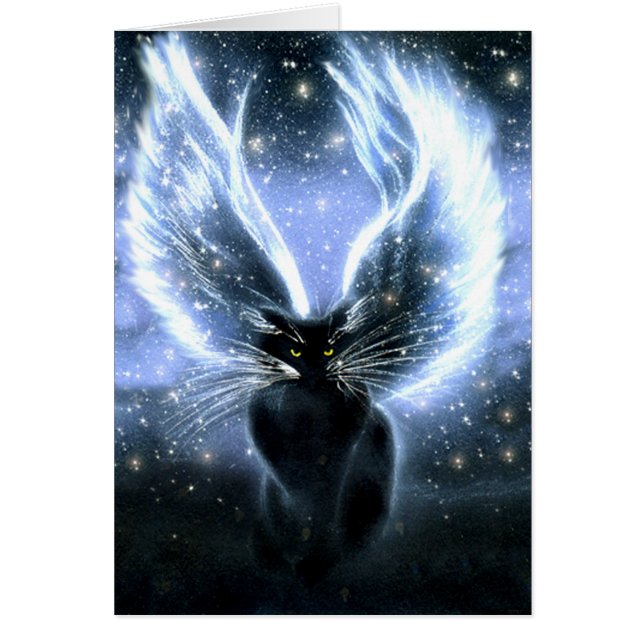 Wise One Fairy Cat Card (Voorkant)