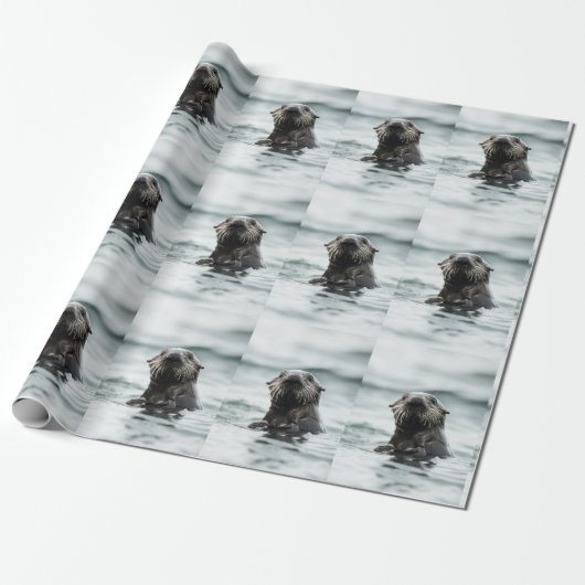 Wise Otter Cadeaupapier (Uitgerold)