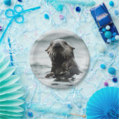 Wise Otter Papieren Bordje (Feest)