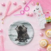 Wise Otter Papieren Bordje (Feest)