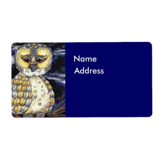 Wise oude Uil Label (Voorkant)