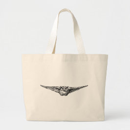 Wise oude Uil Totebag Grote Tote Bag