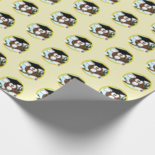 Wise Owl Afstuderen Cadeaupapier (Hoek)