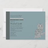 Wise Owl Afstuderen Invitation Kaart (Voorkant)