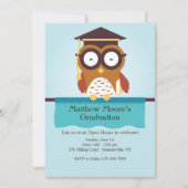 Wise Owl Afstuderen Invitation Kaart (Voorkant)