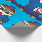 Wise Owl Afstuderen Schattigee Scholar Bird Cadeaupapier