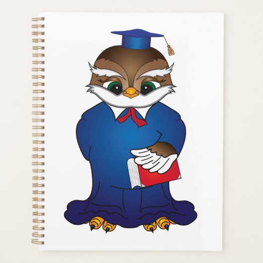 Wise Owl Afstuderen Schattigee Scholar Bird Planner (Voorkant)