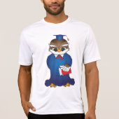 Wise Owl Afstuderen Schattigee Scholar Bird T-shirt (Voorkant)