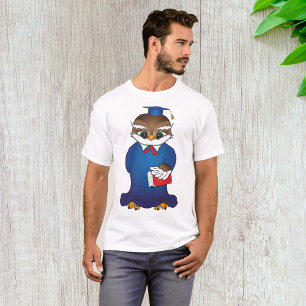 Wise Owl Afstuderen Schattigee Scholar Bird T-shirt