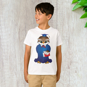 Wise Owl Afstuderen Schattigee Scholar Bird T-shirt