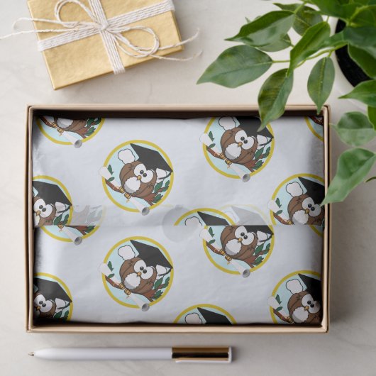 Wise Owl Afstuderen Tissuepapier (Geschenk)