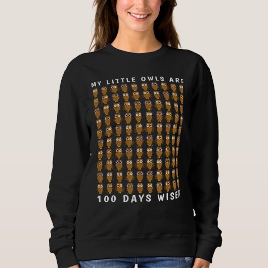 Wise Owl Bird 100 Days Of School Shirt Teacher Boy (Voorkant)