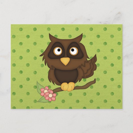 Wise Owl Briefkaart (Voorkant)