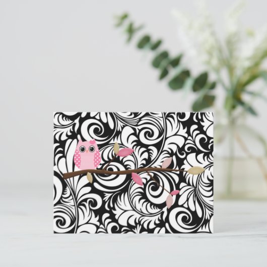 Wise Owl Briefkaart (Staand voorkant)