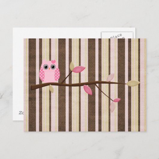 Wise Owl Briefkaart (Voorkant / Achterkant)