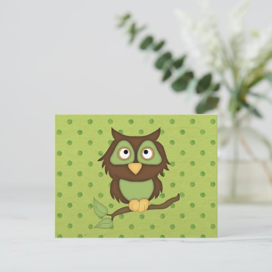 Wise Owl Briefkaart (Staand voorkant)
