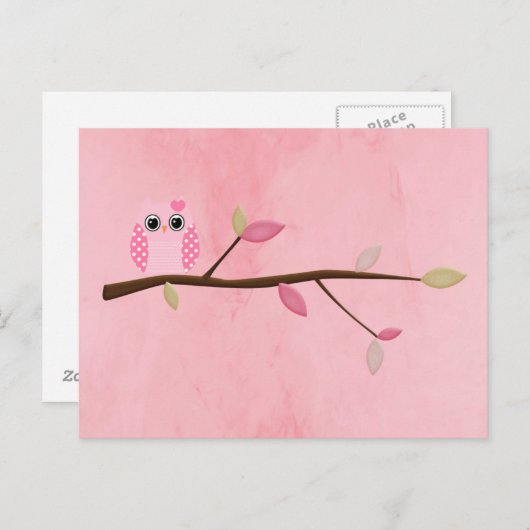 Wise Owl Briefkaart (Voorkant / Achterkant)