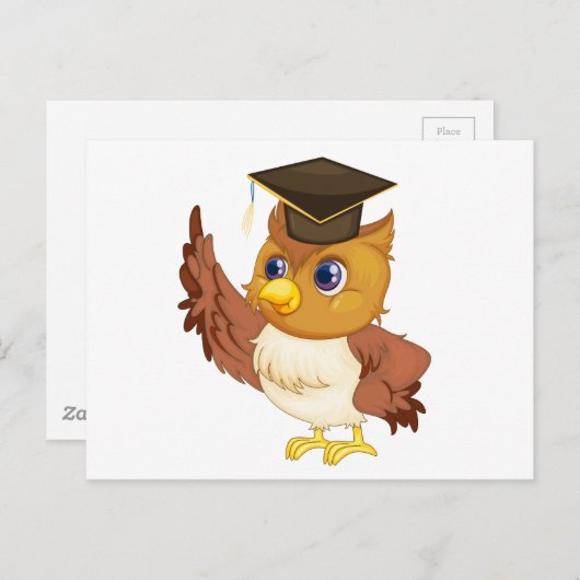 Wise owl briefkaart (Voorkant / Achterkant)