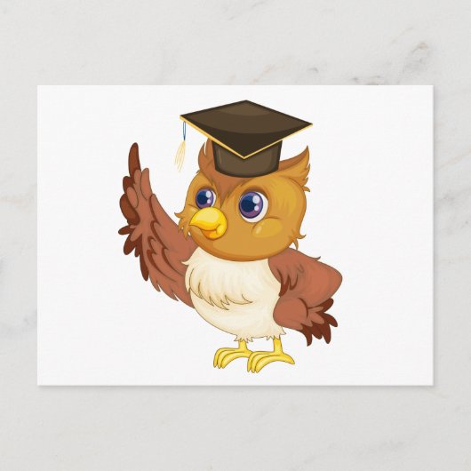 Wise owl briefkaart (Voorkant)