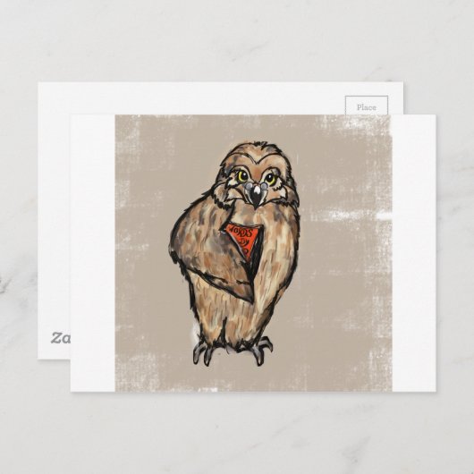 Wise Owl Briefkaart (Voorkant / Achterkant)