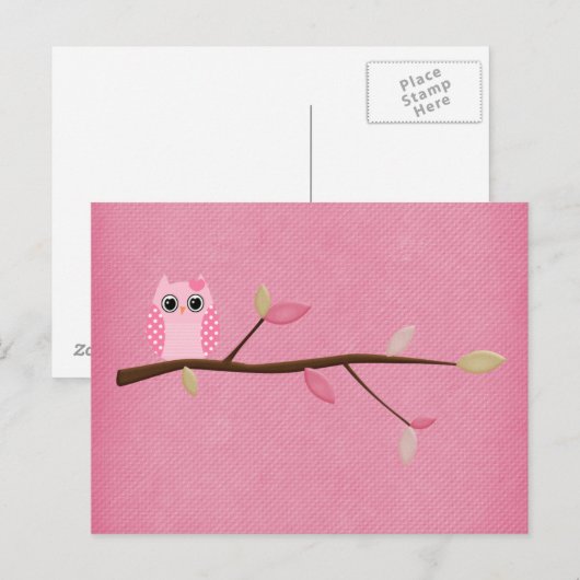 Wise Owl Briefkaart (Voorkant / Achterkant)