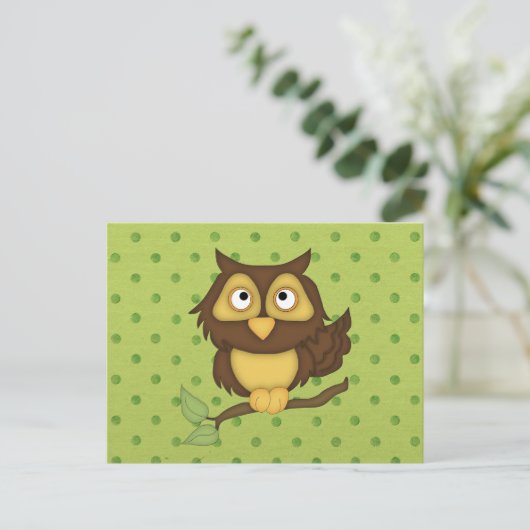 Wise Owl Briefkaart (Staand voorkant)