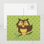 Wise Owl Briefkaart (Voorkant / Achterkant)