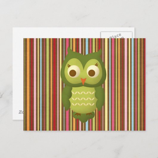 Wise Owl Briefkaart (Voorkant / Achterkant)