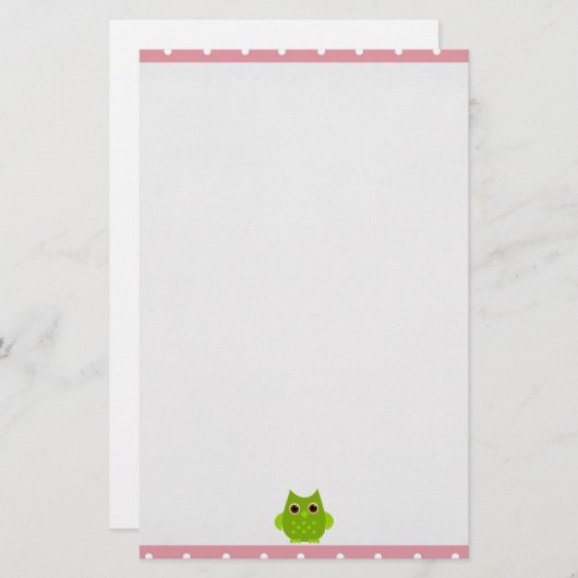 Wise Owl Briefpapier (Voorkant / Achterkant)