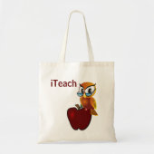 Wise Owl Canvas tas van leraar (Voorkant)