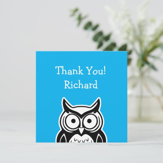 Wise Owl Feestdagenkaart (Staand voorkant)