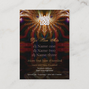 Wise Owl Fractal Mini Flyer Visitekaartje