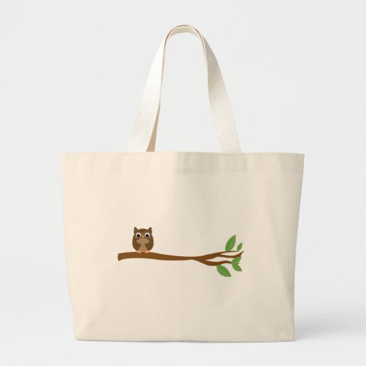 Wise Owl Grote Tote Bag (Voorkant)