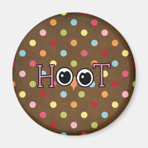 Wise Owl Hoot Magneet