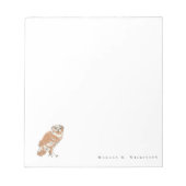Wise Owl Illustration Personalized  Notitieblok (Voorkant)
