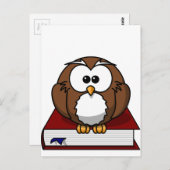 Wise Owl on Book, leraar, wisdom, knowledge study Briefkaart (Voorkant / Achterkant)