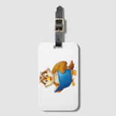 Wise Owl Reading Book Bagagelabel (Voorkant (verticaal))