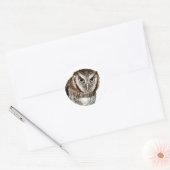 Wise Owl Ronde Sticker (Envelop)