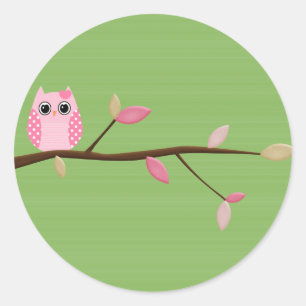 Wise Owl Ronde Sticker