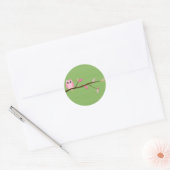 Wise Owl Ronde Sticker (Envelop)