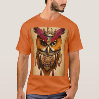 Wise Owl Shaman T-shirt, met Amerikaanse inspirati T-shirt