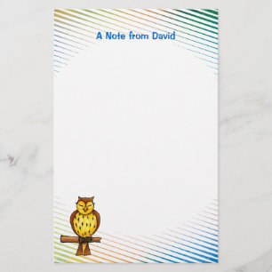 Wise owl Stationery Briefpapier