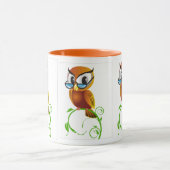 Wise owl w bril mok (Midden)