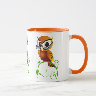 Wise owl w bril mok