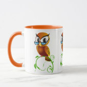 Wise owl w bril mok (Links)