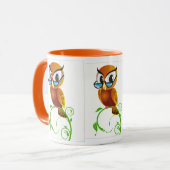 Wise owl w bril mok (Voorkant links)