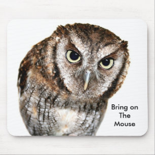 Wise Owl wachtend op Muisplezier Muismat